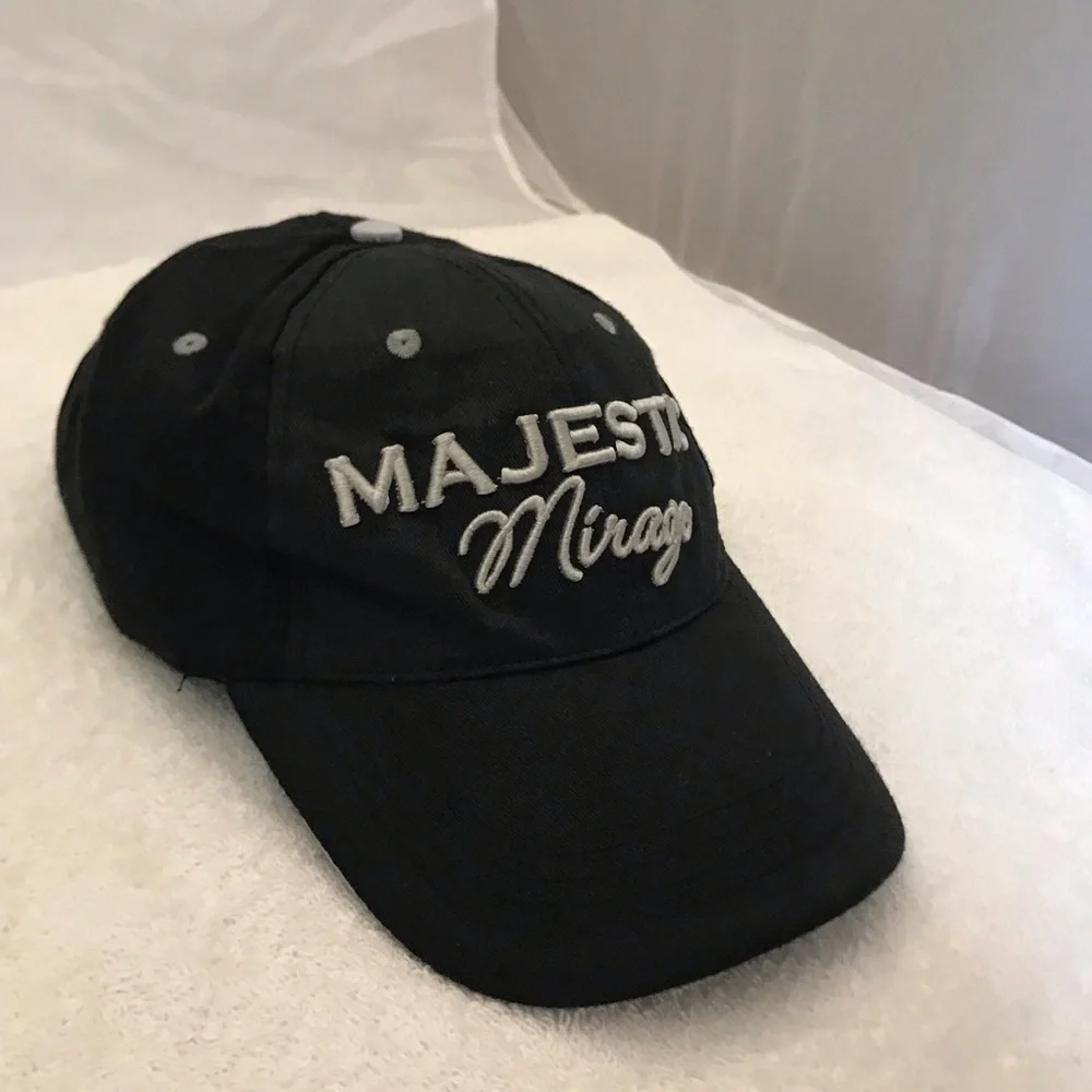 Majestic Mirage Punta Cana Adjustable Black Travel Beach Baseball Cap